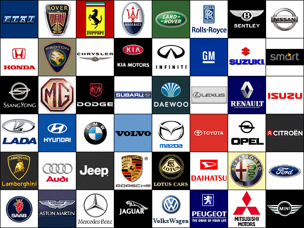 logos of cars. New Car Sealants